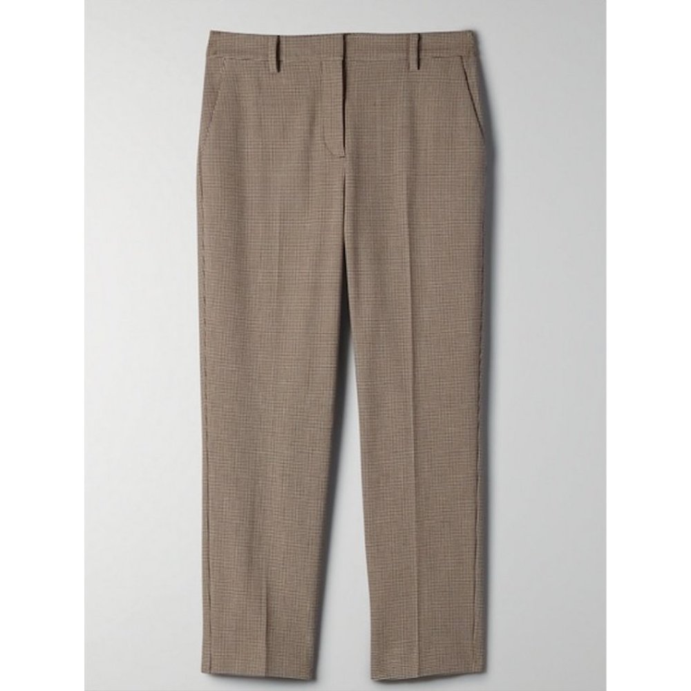 NWT | Aritzia Babaton Quentin Slim Leg Mid Rise Ankle Pants